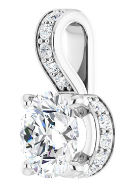 14K Yellow Gold 1/2 CTW Natural Diamond Pendant