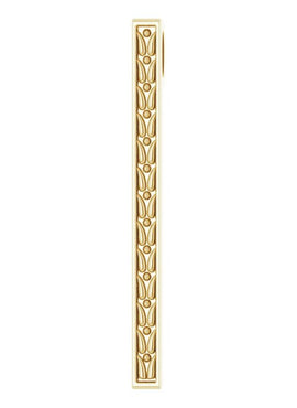 14K White Gold 26.4x2.1 mm Sculptural-Inspired Bar Pendant