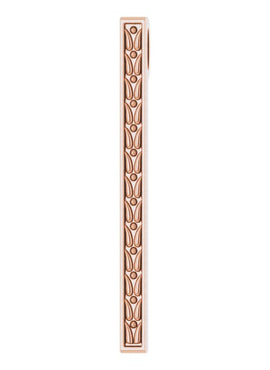 14K White Gold 26.4x2.1 mm Sculptural-Inspired Bar Pendant