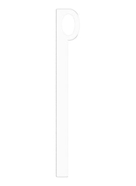 14K White Gold 26.4x2.1 mm Sculptural-Inspired Bar Pendant