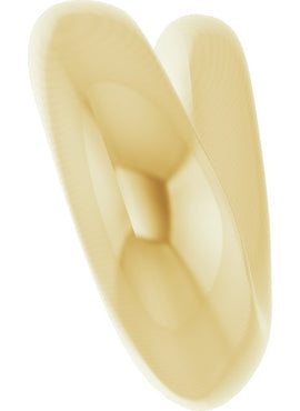 14K White Gold Freeform Pendant