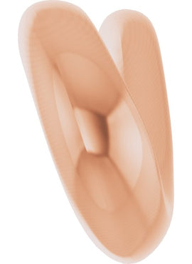 14K White Gold Freeform Pendant