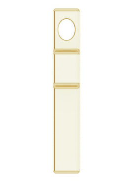14K White Gold Petite Cross Slide Pendant
