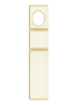14K White Gold Petite Cross Slide Pendant