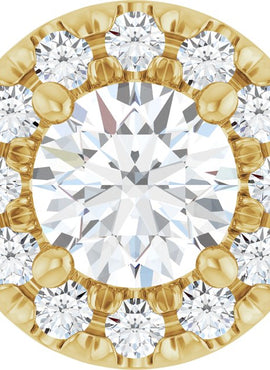 14K Yellow Gold 1/3 CTW Natural Diamond Pendant