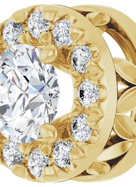 14K Yellow Gold 1/3 CTW Natural Diamond Pendant