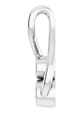 14K White Gold .07 CTW Natural Diamond Hold You Forever® Pendant