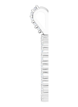 14K White Gold 5/8 CTW Natural Diamond Scattered Circle Pendant
