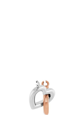 14K Rose Gold Interlocking Heart 16
