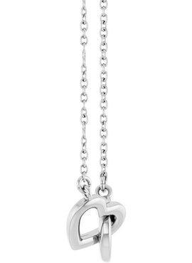 14K Rose Gold Interlocking Heart 16