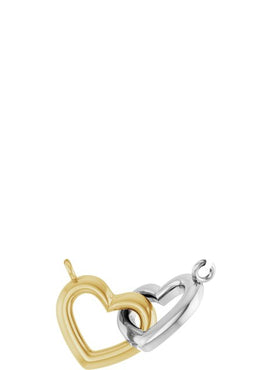 14K Rose Gold Interlocking Heart 16