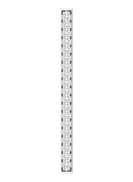 14K Yellow Gold 1/5 CTW Natural Diamond Vertical Bar Pendant