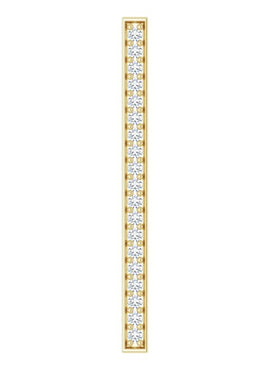 14K Yellow Gold 1/5 CTW Natural Diamond Vertical Bar Pendant