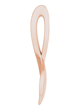 14K Rose Gold 32.86x5.62 mm Freeform Pendant
