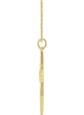 Platinum .08 CTW Natural Diamond Cross 16-18