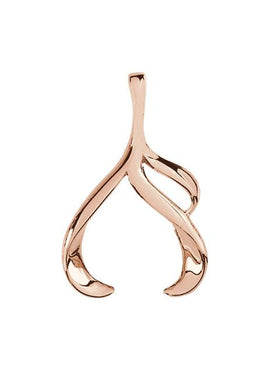 14K Yellow Gold 25.25x15.25 mm Freeform Pendant