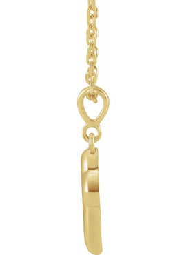Platinum Petite Open Cross 16-18