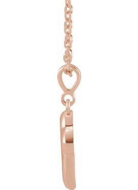 Platinum Petite Open Cross 16-18