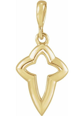 Platinum Petite Open Cross 16-18