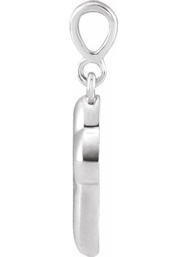 Platinum Petite Open Cross 16-18