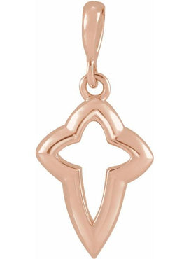 Platinum Petite Open Cross 16-18
