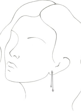 14K Yellow Gold Chain Earrings