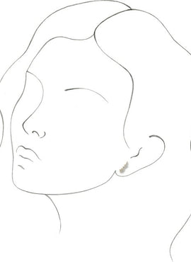 14K White Gold 1/3 CTW Natural Diamond Ear Climbers