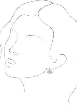 14K White Gold Earring Jackets