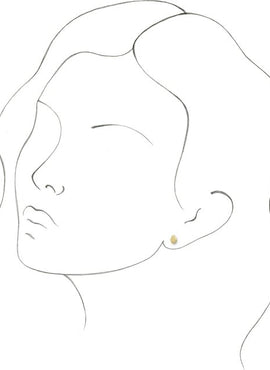 14K White Gold Hamsa Earrings