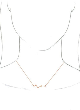 14K Yellow Gold Constellation Bar 18