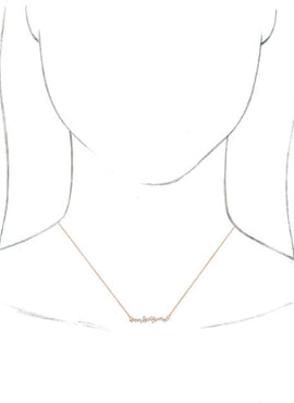 14K White Gold 1/3 CTW Natural Diamond Scattered Bar 16