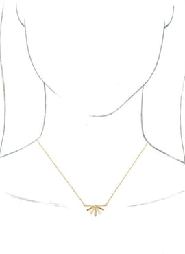 14K White Gold Star 16