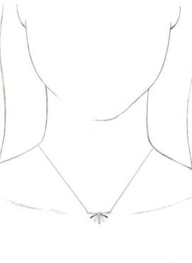 14K White Gold Star 16