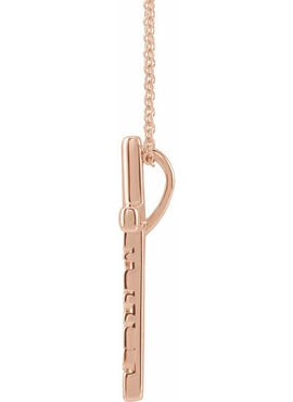 Platinum Blessed Cross Pendant