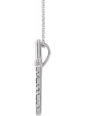 Platinum Blessed Cross Pendant
