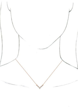 14K White Gold 1/3 CTW Natural Diamond V 16-18