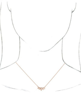 14K White Gold Leaf 16-18