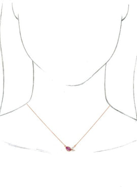 14K Yellow Gold Natural Pink Sapphire & 1/6 CTW Natural Diamond 16