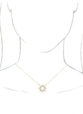14K Yellow Gold 3/8 CTW Natural Diamond Circle 18
