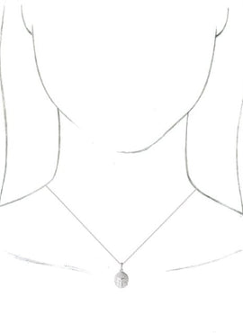 Sterling Silver Meditation Buddha 16-18