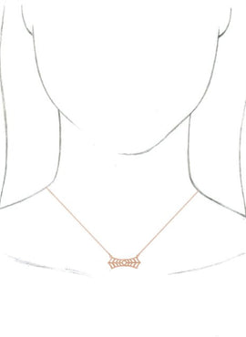 14K Rose Gold Vintage-Inspired Bar 18