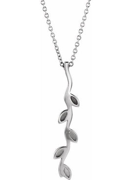 14K Rose Gold Family Vertical Bar Pendant