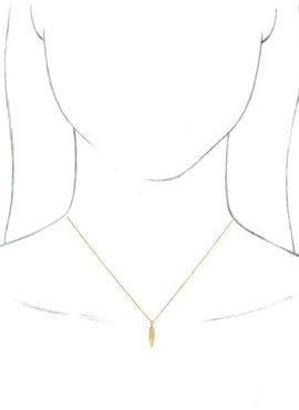 14K White Gold Geometric Pendant