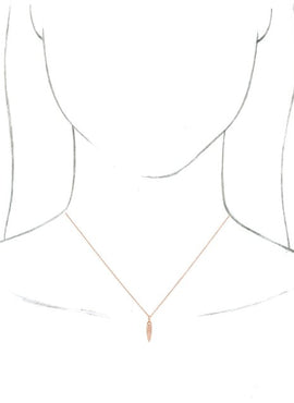 14K White Gold Geometric Pendant
