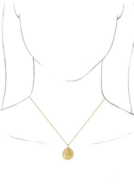 14K White Gold Buddha Pendant