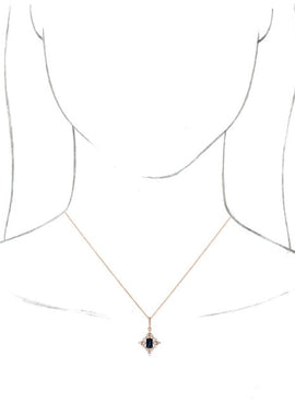 14K White Gold Natural Emerald & 1/3 CTW Natural Diamond Pendant