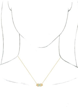 14K White Gold Natural Ethiopian Opal & Natural Pink Sapphire Vintage-Inspired 16