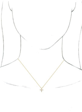 Sterling Silver 1/6 CTW Natural Diamond Cross Pendant