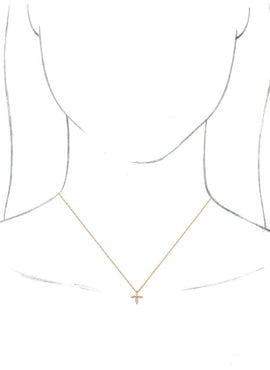 Sterling Silver 1/6 CTW Natural Diamond Cross Pendant