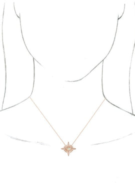 14K White Gold Natural Ethiopian Opal & .08 CTW Natural Diamond Pendant